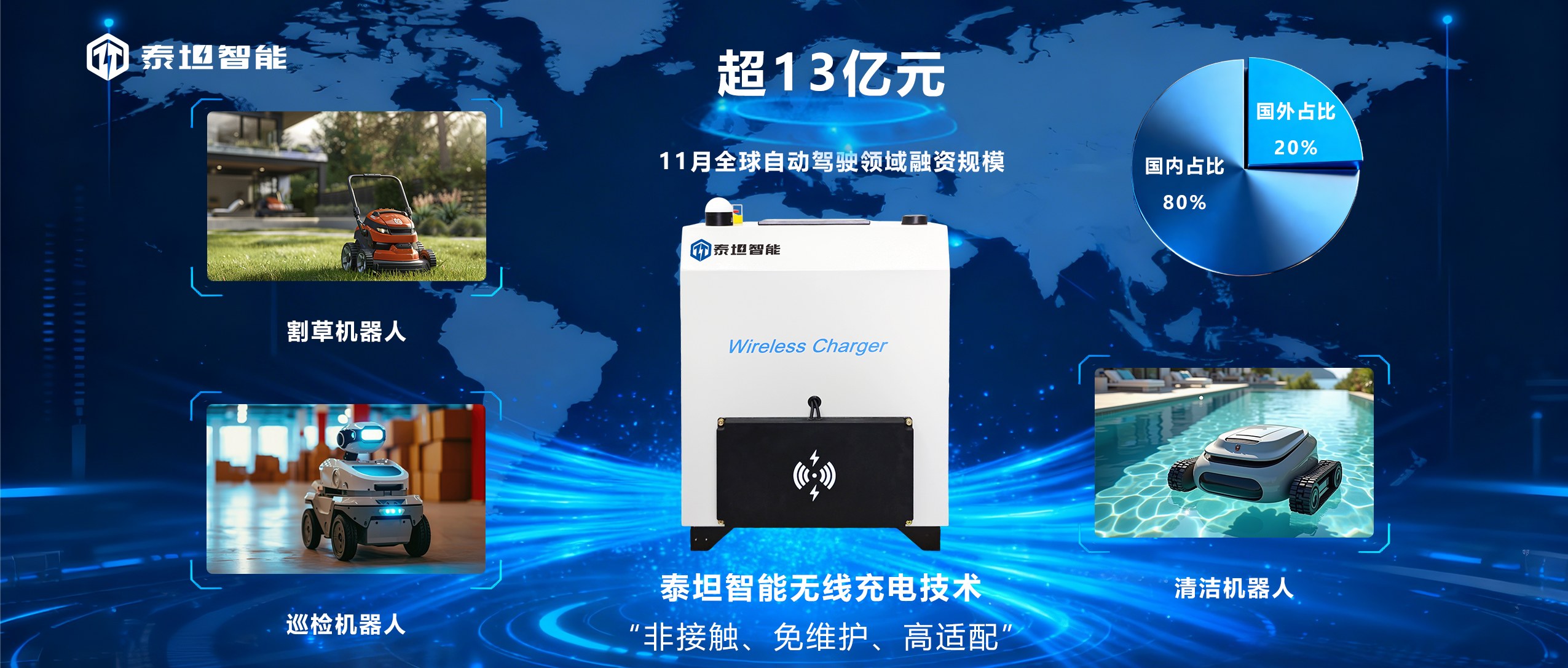 泰坦智能 | 资本加注无人化，国内自动驾驶占比八成，无线充电技术成细分场景落地“关键钥匙”