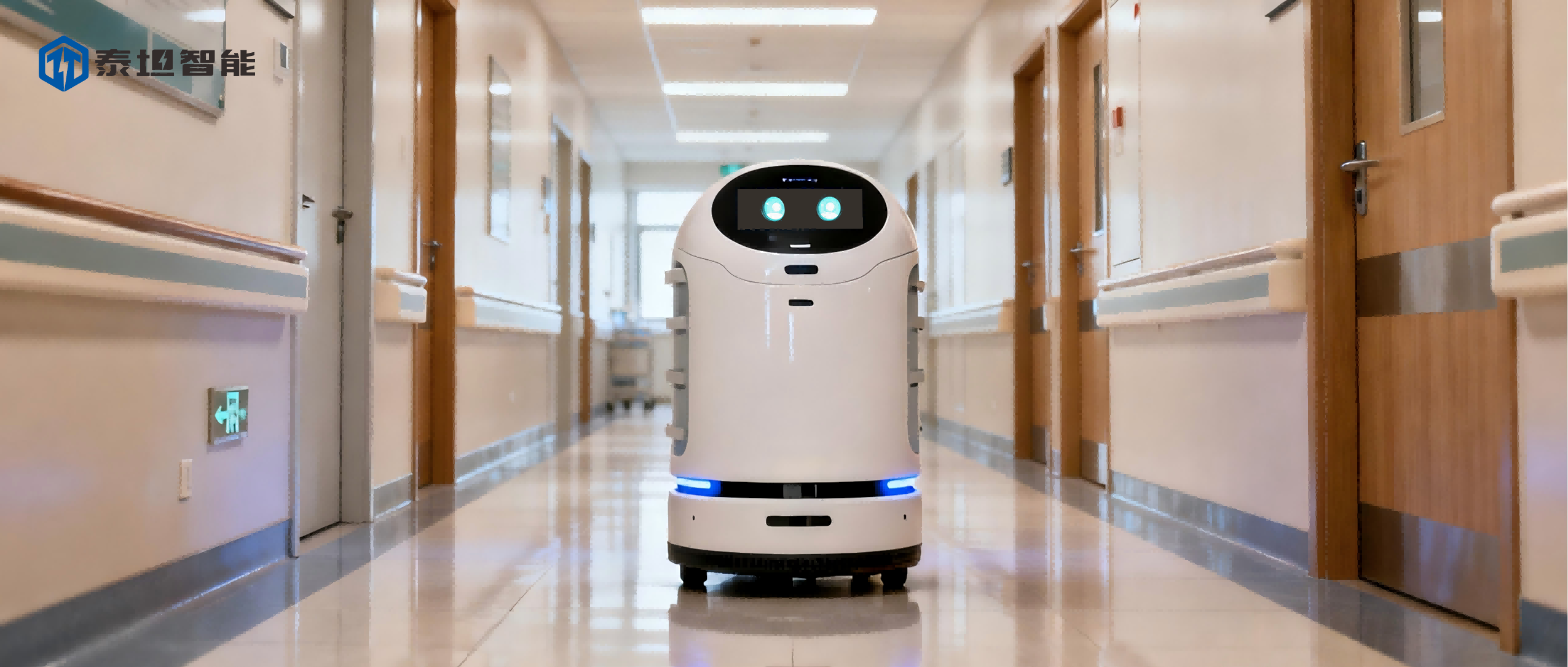 泰坦智能 | 医院物流革新！无线充电为配送机器人打造“永不断电”生命线！