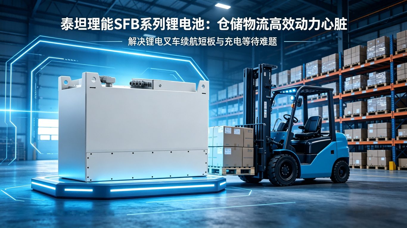 泰坦理能 | 告别“充电焦虑”！SFB系列锂电池，重塑锂电叉车充电体验