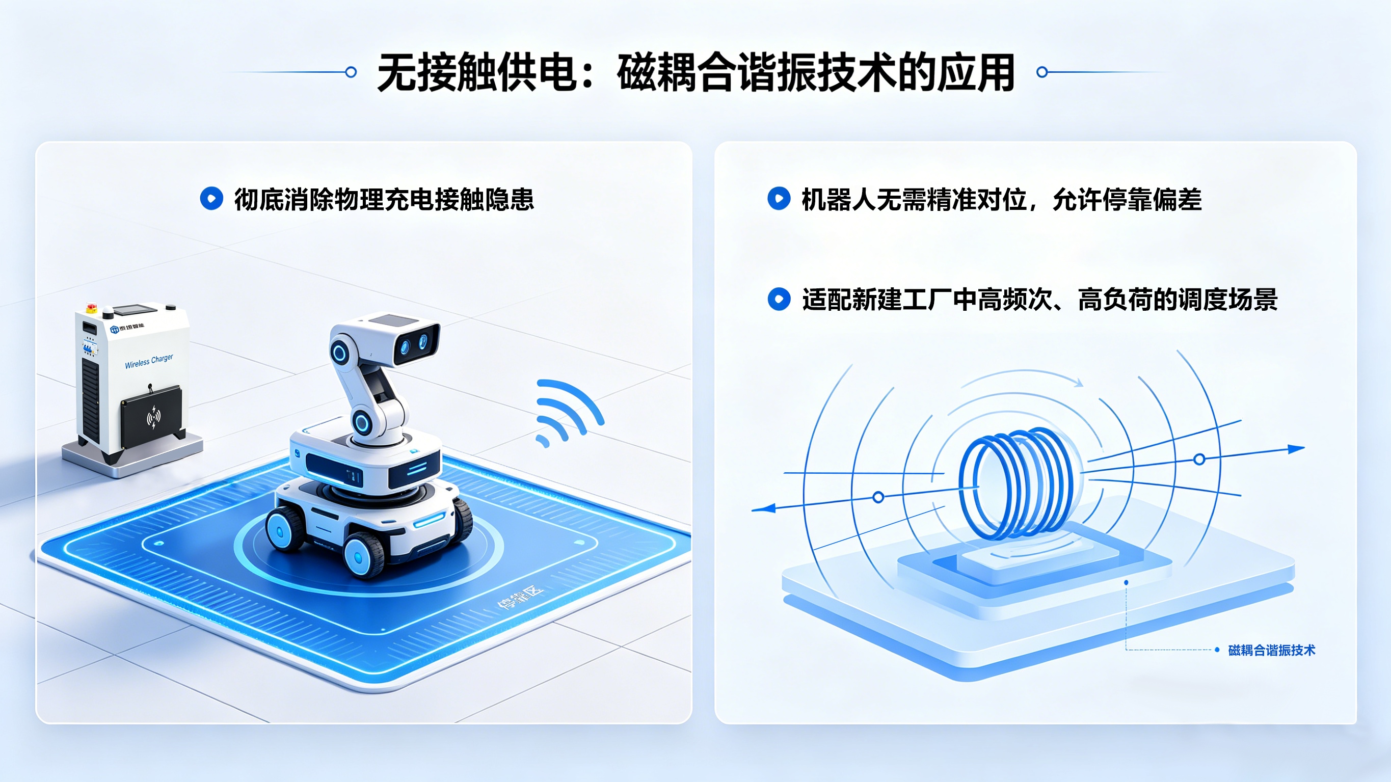 无接触供电机器人充电pp